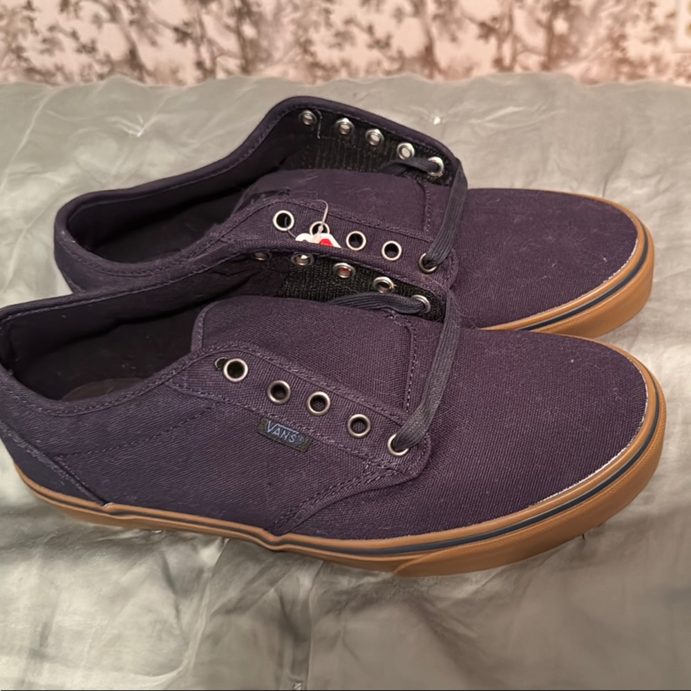 NWT Vans Men's Canvas Sneakers - Navy and Tan